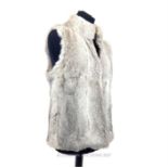 A designer, Michael Kors, ladies, grey rabbit fur, gillet