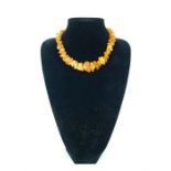 A natural Baltic amber necklace