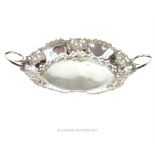 An Edwardian sterling silver bonbon dish