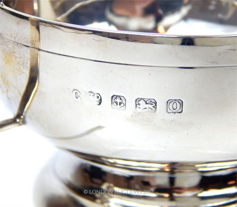 A matching sterling silver sugar bowl and milk jug - Image 2 of 2