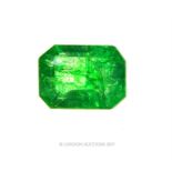 A natural, Colombian emerald (loose stone), 5.4 carats
