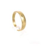 A Gentleman's 14 ct yellow gold and diamond set ring