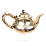 A George IV sterling silver teapot, Edward, Edward junior, John & William Barnard