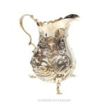 A late Victorian sterling silver cream jug, John Millward Banks