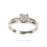 A truly elegant, 18 ct white gold and diamond ring