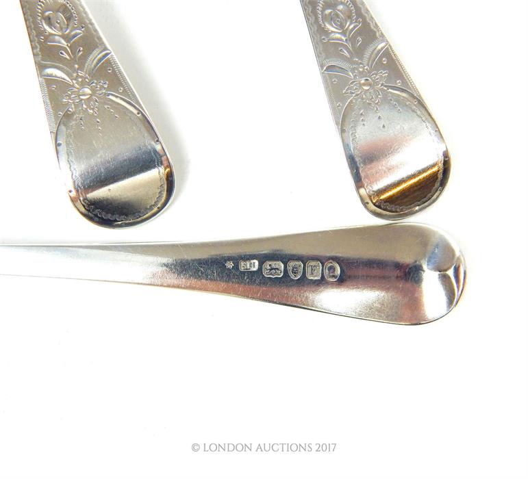 A set of six George III sterling silver table spoons - Image 2 of 2