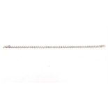 An 18 ct white gold, diamond, tennis bracelet (4.73 carats)