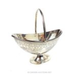 A mid Victorian sterling silver sugar basket, Fenton Brothers