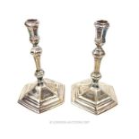 A pair of Chantry Silversmiths Ltd made hallmarked silver candlesticks