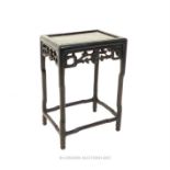 An early 20th century, Chinese, ebonised, occasional table