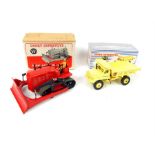 A Dinky Supertoys Blaw Knox Bulldozer, with driver and orange original fitted box together with a