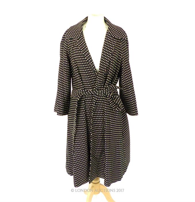 A designer, ladies, Dries Van Noten, woollen, polka dot coat