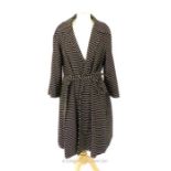 A designer, ladies, Dries Van Noten, woollen, polka dot coat