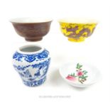 A collection of four Chinese porcelain items