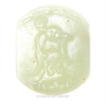 A Chinese Celadon jade pendant