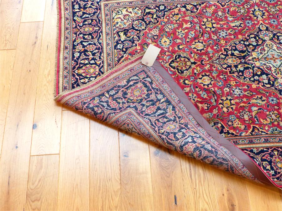An extremely fine Central Persian Kurk rug - Image 2 of 2