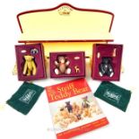 Three Enesco "Steiff Collection..100 years of Teddy Bears" ceramic bears with boxes together with