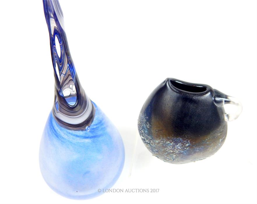 Two items of iridescent, studio art glass by Nick Orsler - Image 2 of 2