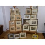 A large quantity of 19th and 20th century prints of London scenes