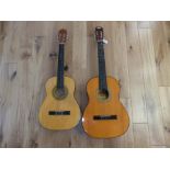 Two classical guitars