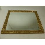 A very large, gilt-framed, bevelled- glass, hall mirror