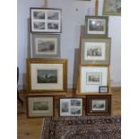 A large collection of prints