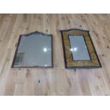 Two attractive, large mirrors