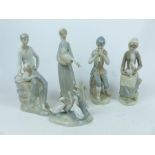 A collection of Spanish ceramic figurines by Nao and Casades