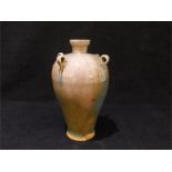 A Chinese stoneware vase of baluster form
