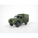 A Dinky Toys Army 1-ton Cargo truck (641) with driver and original box (missing one end flap).