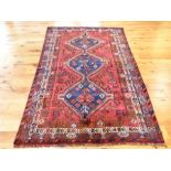 A fine southwest Persian Shiraz rug 246x155cm