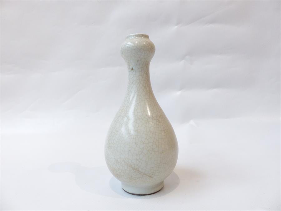 A Chinese crackle glazed vase