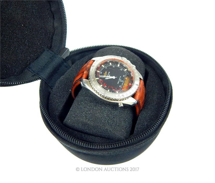 A Brietling gentleman's wristwatch Pluton 3100; numbered "A51037 40785" with a Breitling fitted - Image 3 of 3