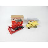 A Dinky Supertoys Blaw Knox Bulldozer, with driver and orange original fitted box together with a