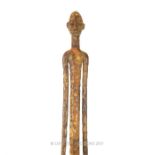 A contemporary, Mali, very tall, bronze sculpture