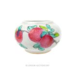 A Chinese Famille Rose porcelain water pot; 9 cm diameter