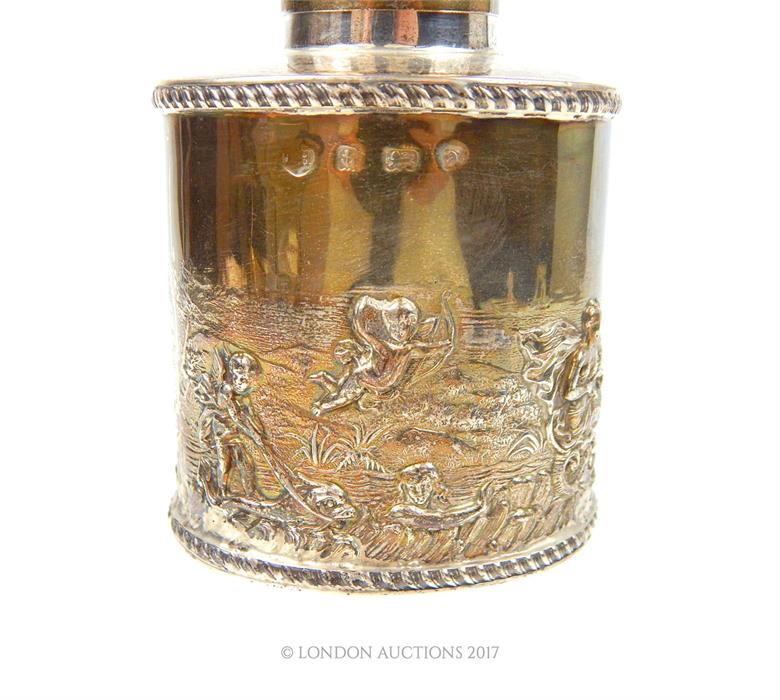 A HM silver dressing table flask with lid; 144g. - Image 3 of 3