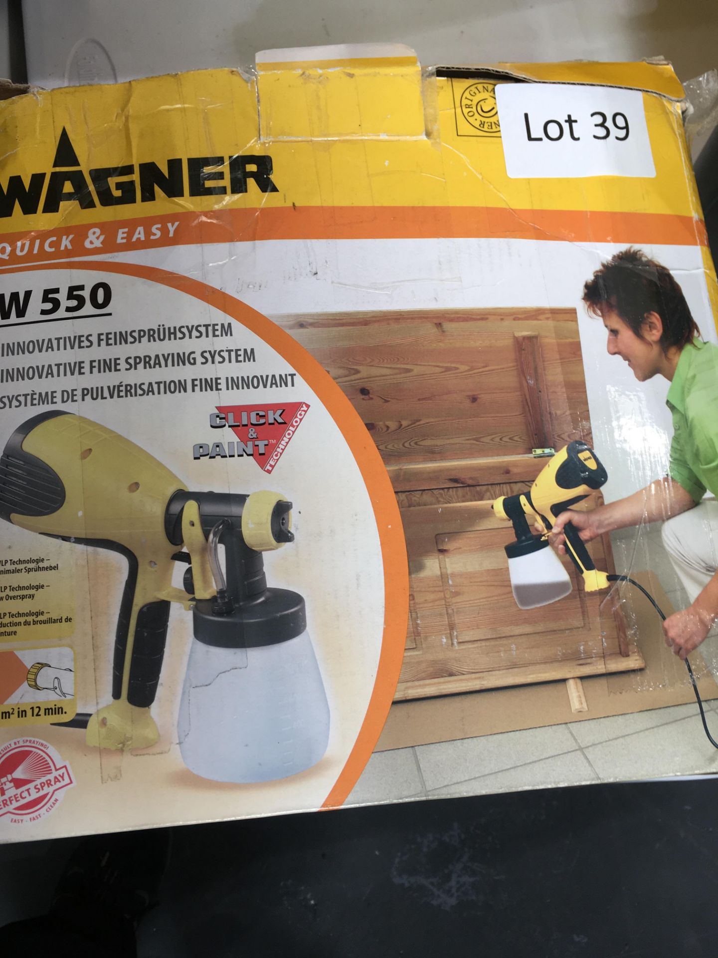 Wagner W550 innovative fine spraying system. Working customer return.