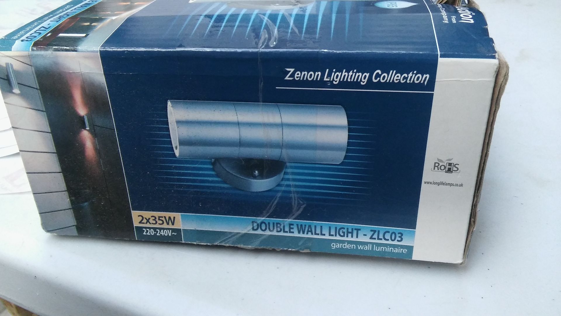 Zenon Collection double wall light. Untested customer return.