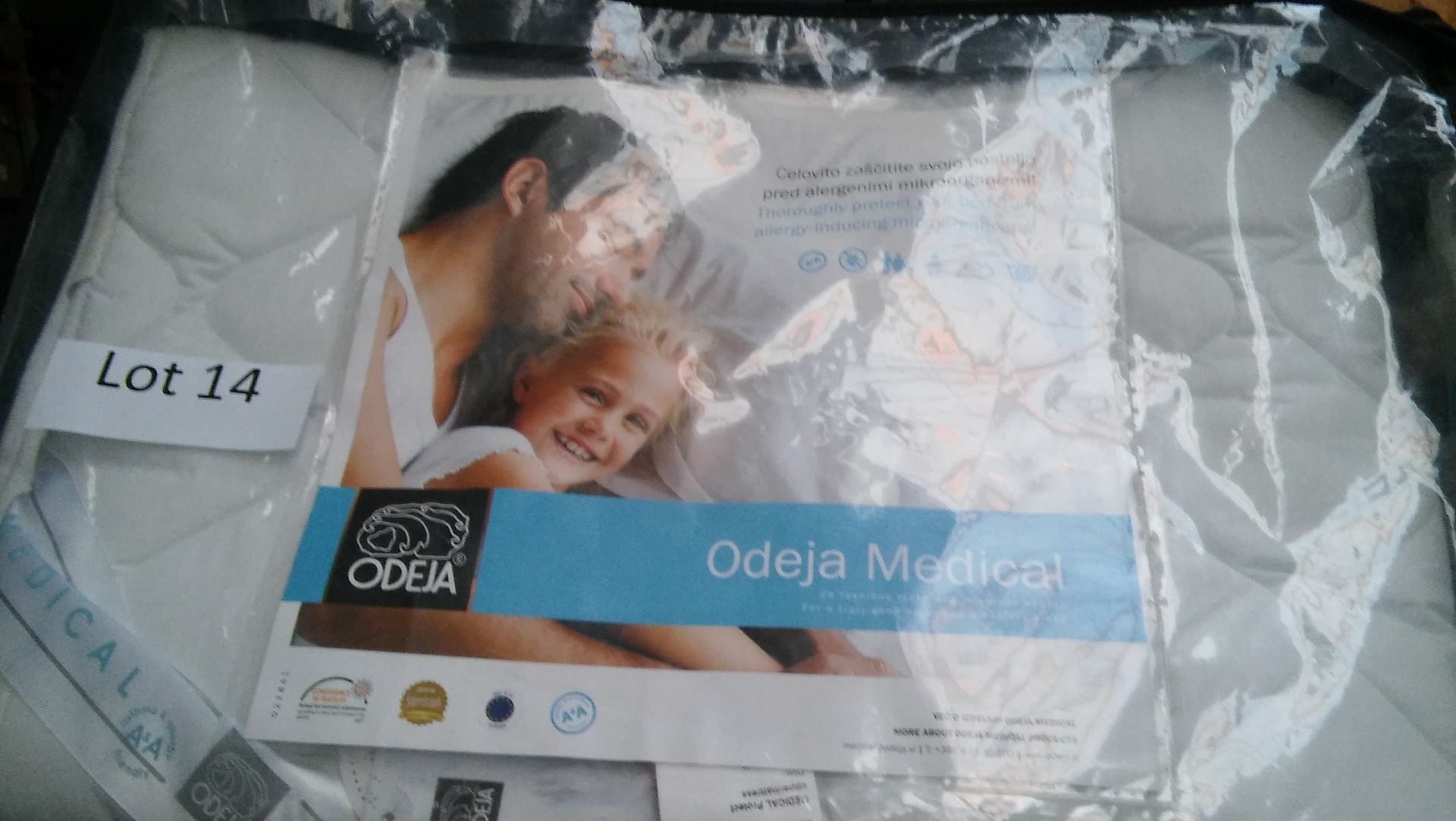 "Odeja Medical" padded mattress protector. 200 x 90cm. New.