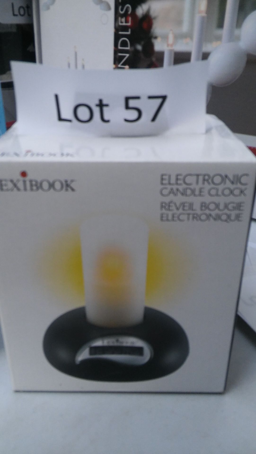 Lexibook electronic candle clock. New.