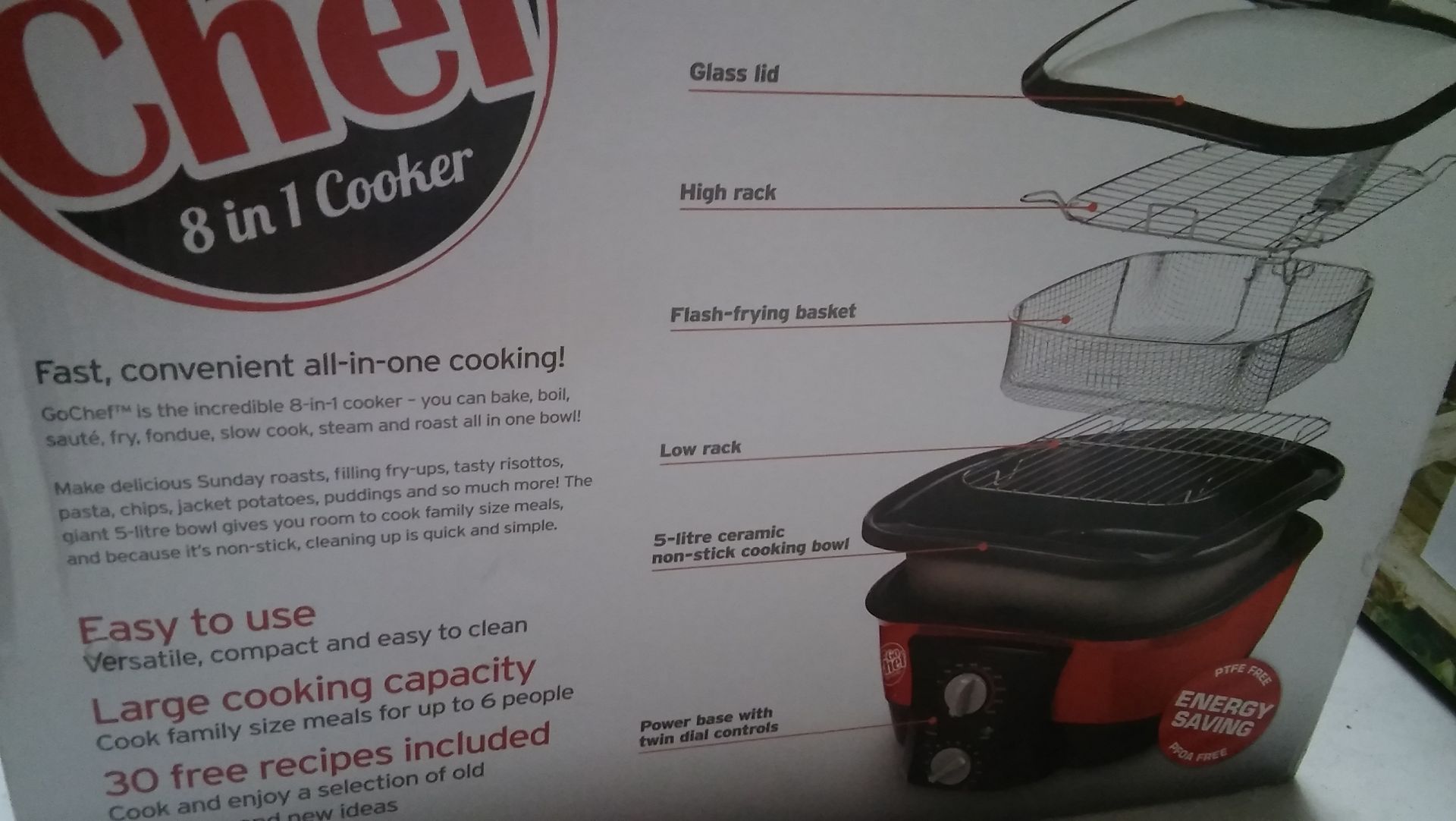 "Go Chef" 8 in 1 cooker.As new. - Image 2 of 2