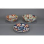 Three Japanese Imari dishes