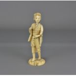 A 19th Centurty Japanese ivory figure of a lady