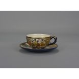 A 19th Century Japanese Satsuma cup and saucer wit