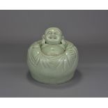 A Japanese Koro in the shape of a Buddha