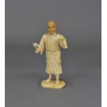 A 19th Century Japanese ivory figure of a man