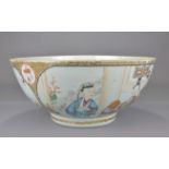 A large 18th Century Chinese Guangcai Famille rose porcelain bowl