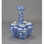 An 18th/19th Century Chinese blue and white tulip vase