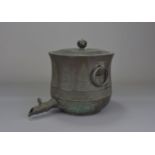 A Japanese bronze urn